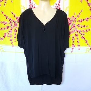 Juicy Couture XS Embellished Black Bouse